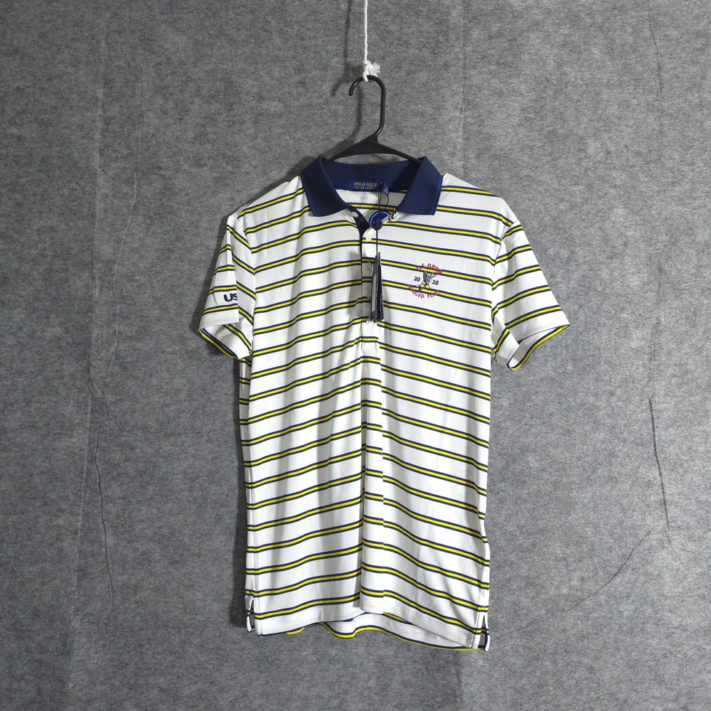 US Open 2020 Winged Foot Striped Golf Polo Shirt Womens M Polo Golf Ralph Lauren